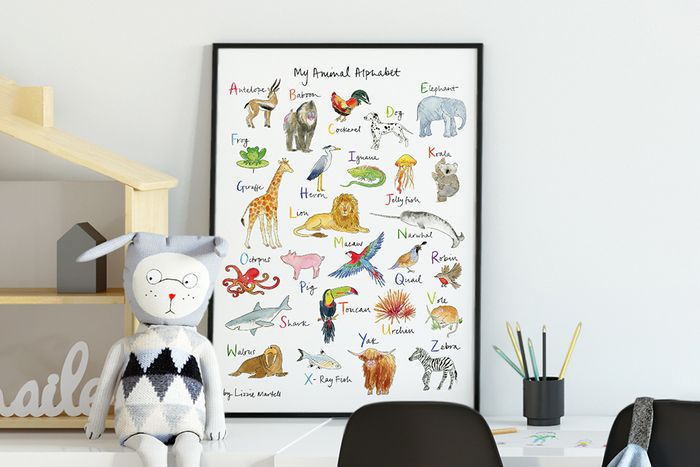 Animal Alphabet Art Print